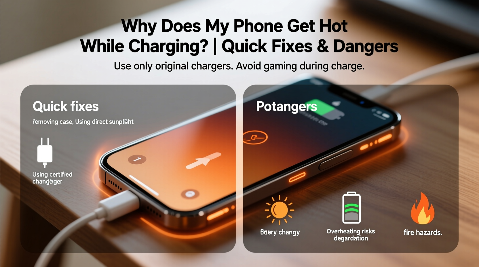 why does my phone get hot while charging quick fixes and dangers