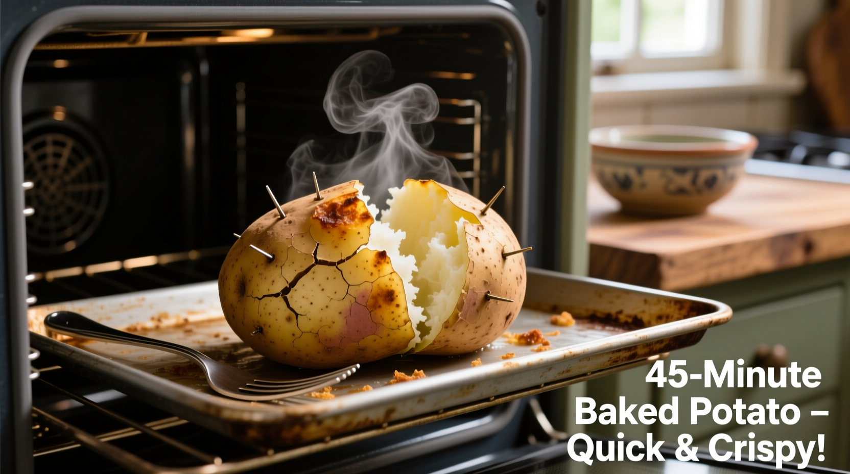 Quick Baked Potato: Oven Method in Under 1 Hour