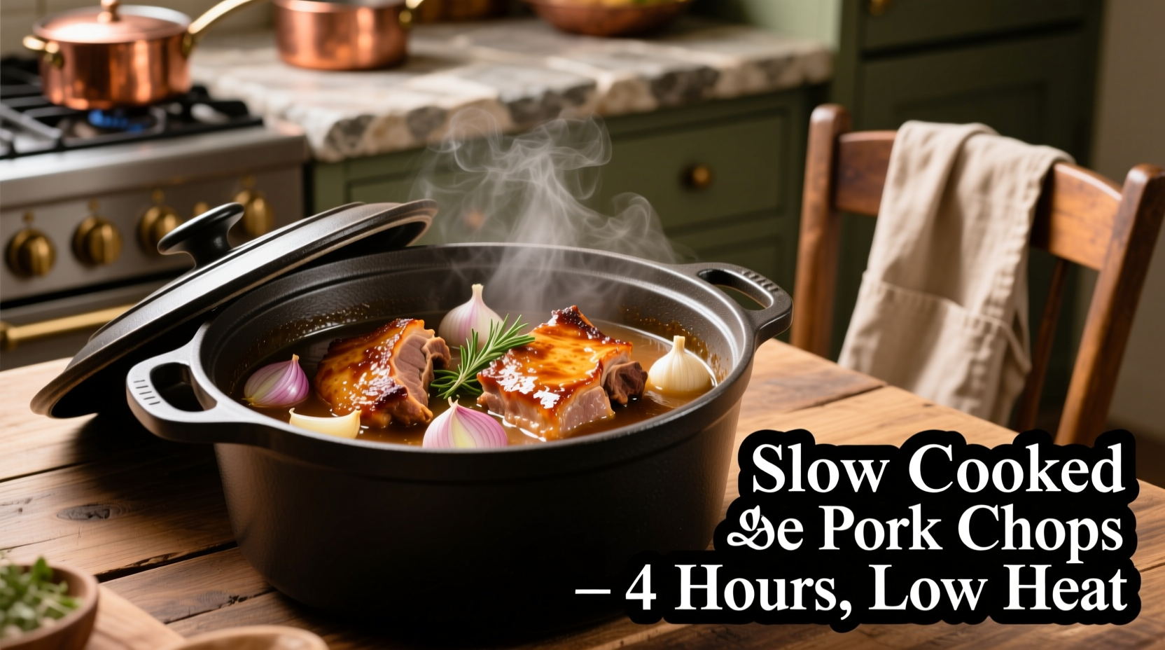 how to slow cook pork chops