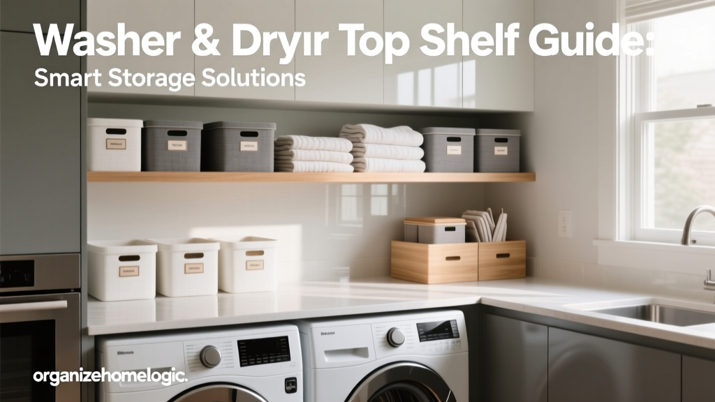 Washer & Dryer Top Shelf Guide: Smart Storage Solutions