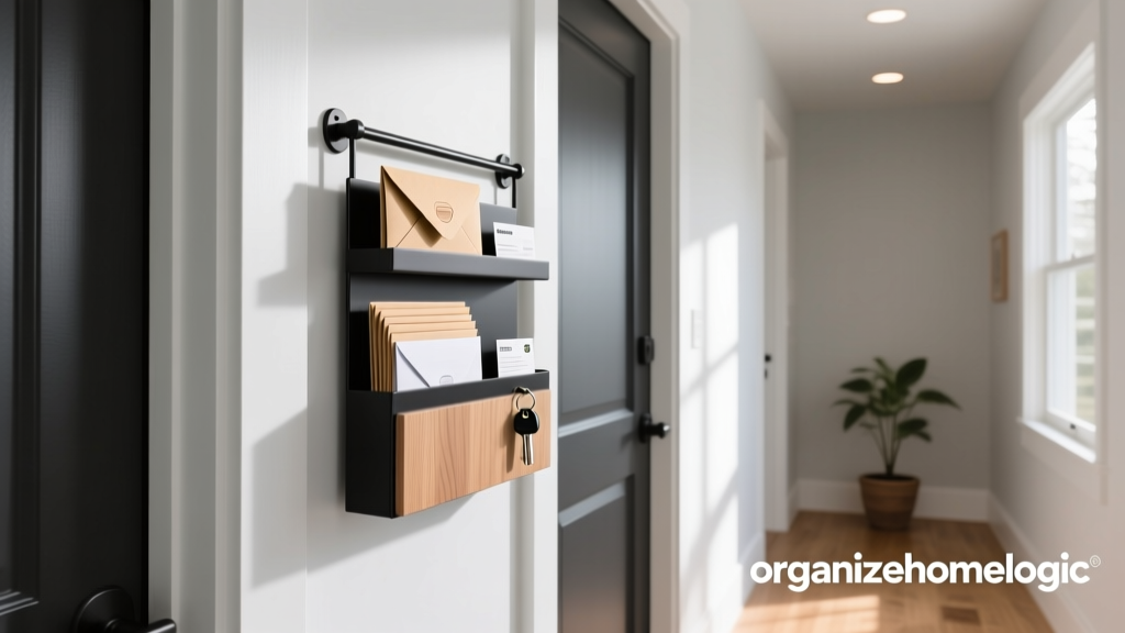Hanging Mail Slot Organizer: Smart Entryway Storage