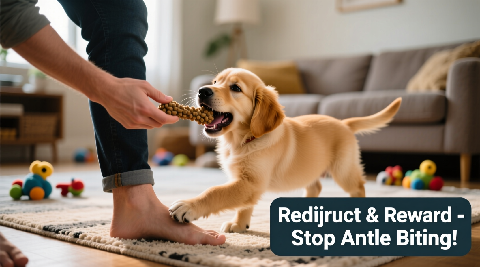 how to stop a puppy from biting ankles effective training redirection