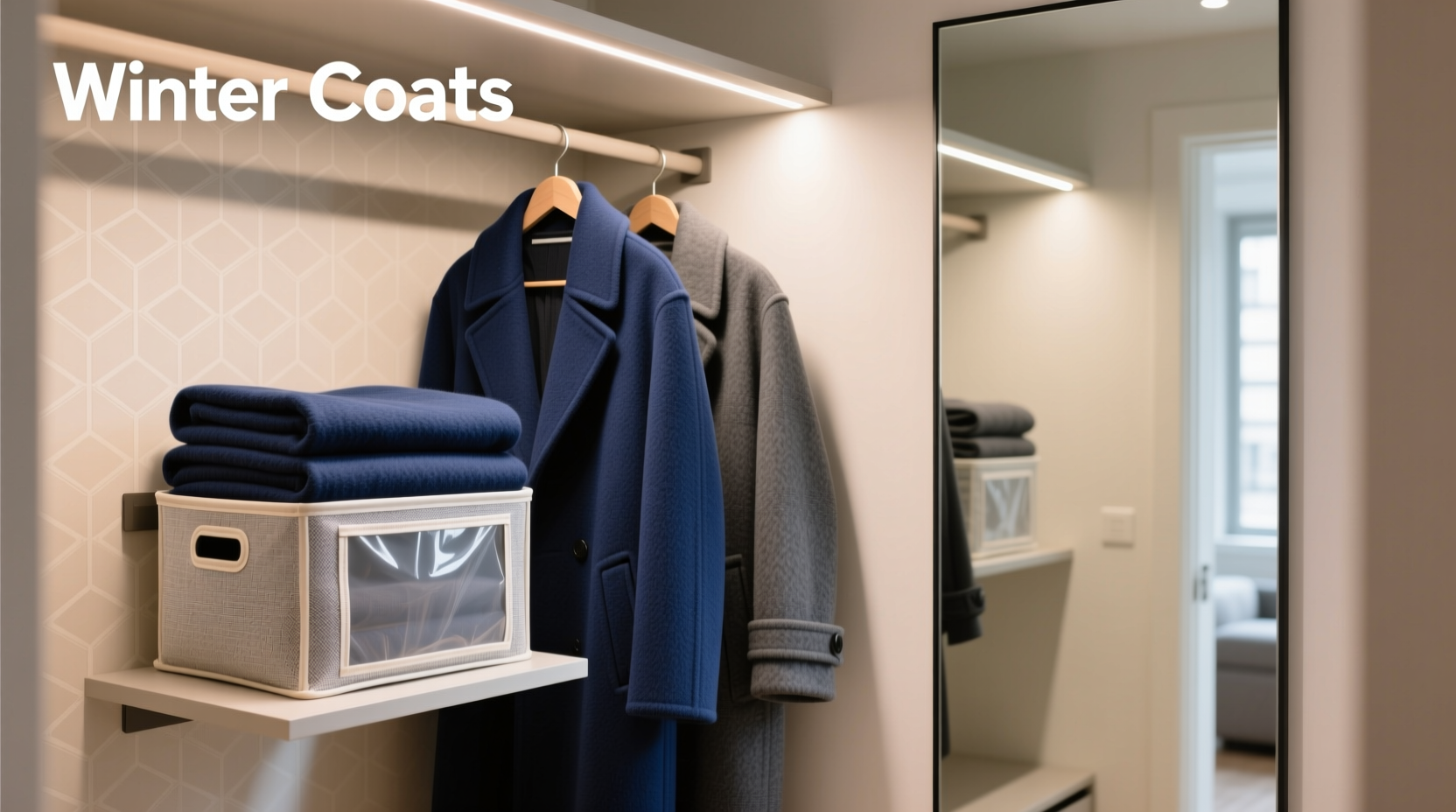 how to store winter coats without taking over closet space