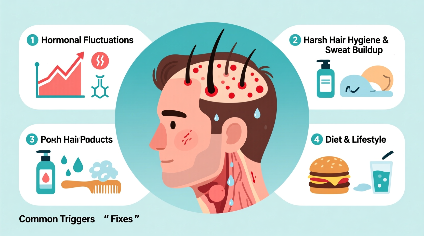 why am i breaking out along my hairline common triggers and fixes