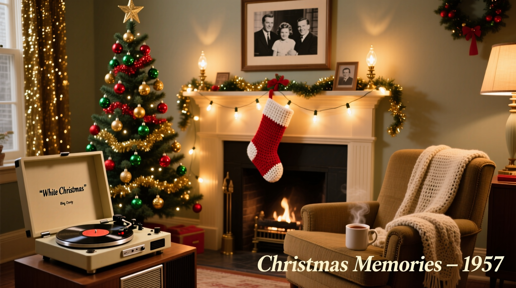 how to create a nostalgic christmas vibe using retro decorations and music