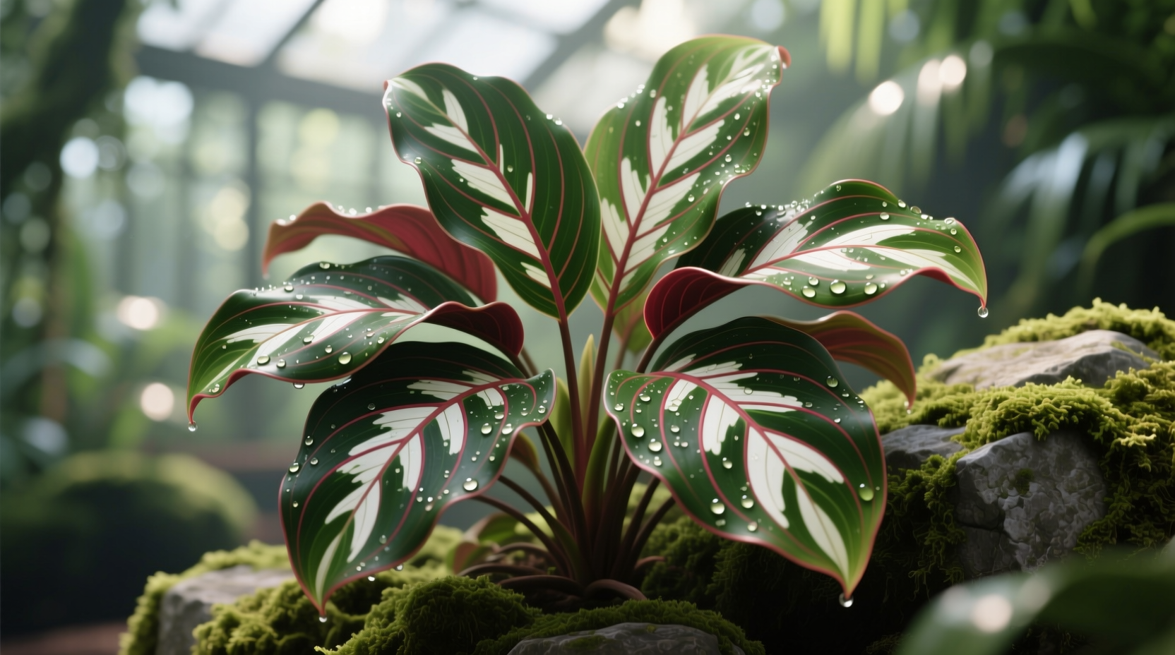 maranta fascinator tricolour