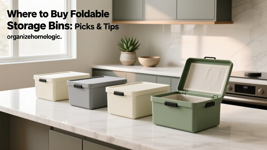 Where to Buy Foldable Storage Bins: Smart Picks & Tips