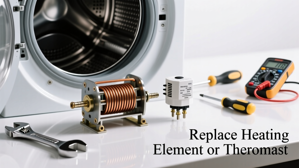 Dryer Not Heating? Replace the Heating Element or Thermostat