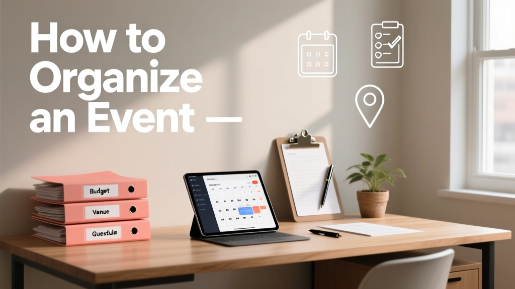 How To Organize an Event: A Practical, Step-by-Step Planner for Flawless Execution