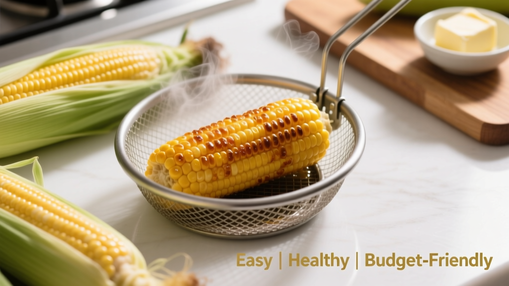 Crispy Air Fryer Sweet Corn: Healthy & Budget-Friendly