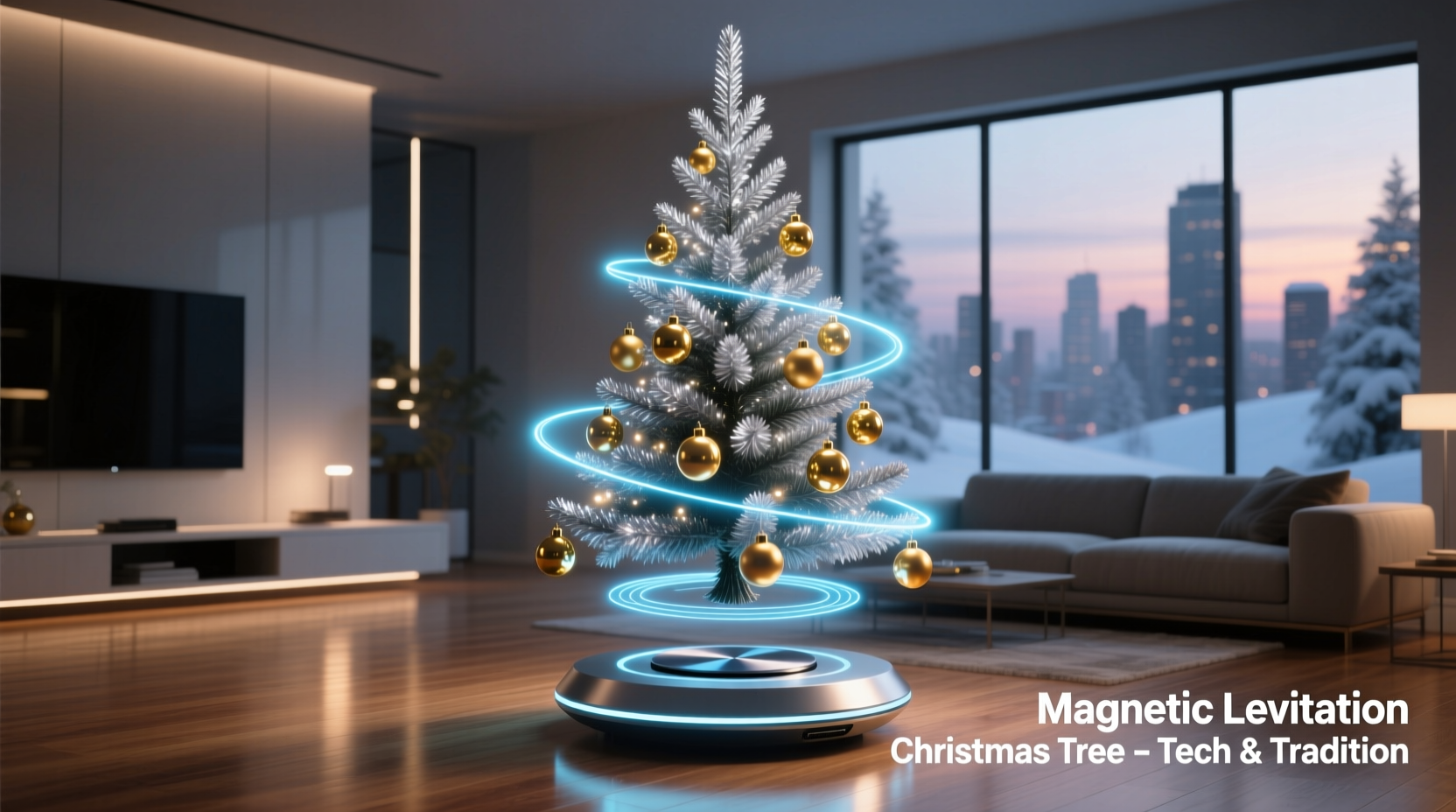 how to make a floating levitating christmas tree using magnetic tech