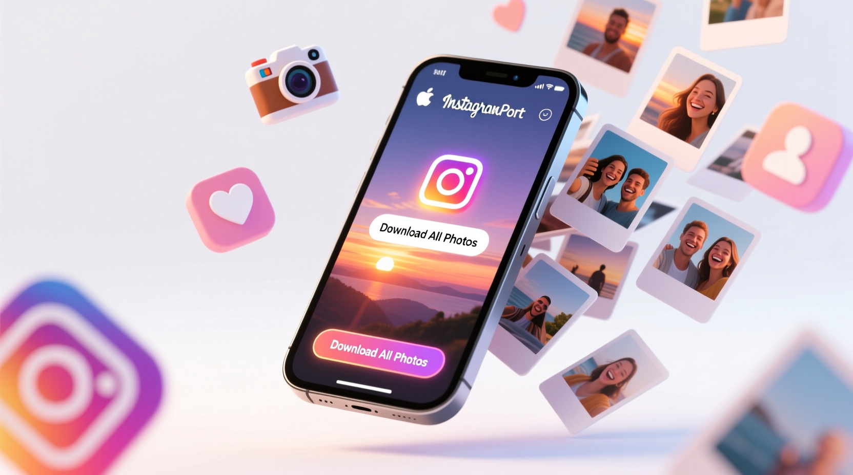 instaport lets you download all your instragram photos