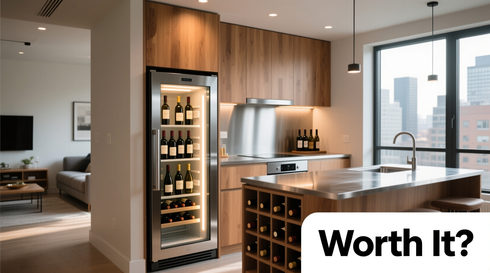 is the wine fridge worth it for apartment living or just a luxury space-waster