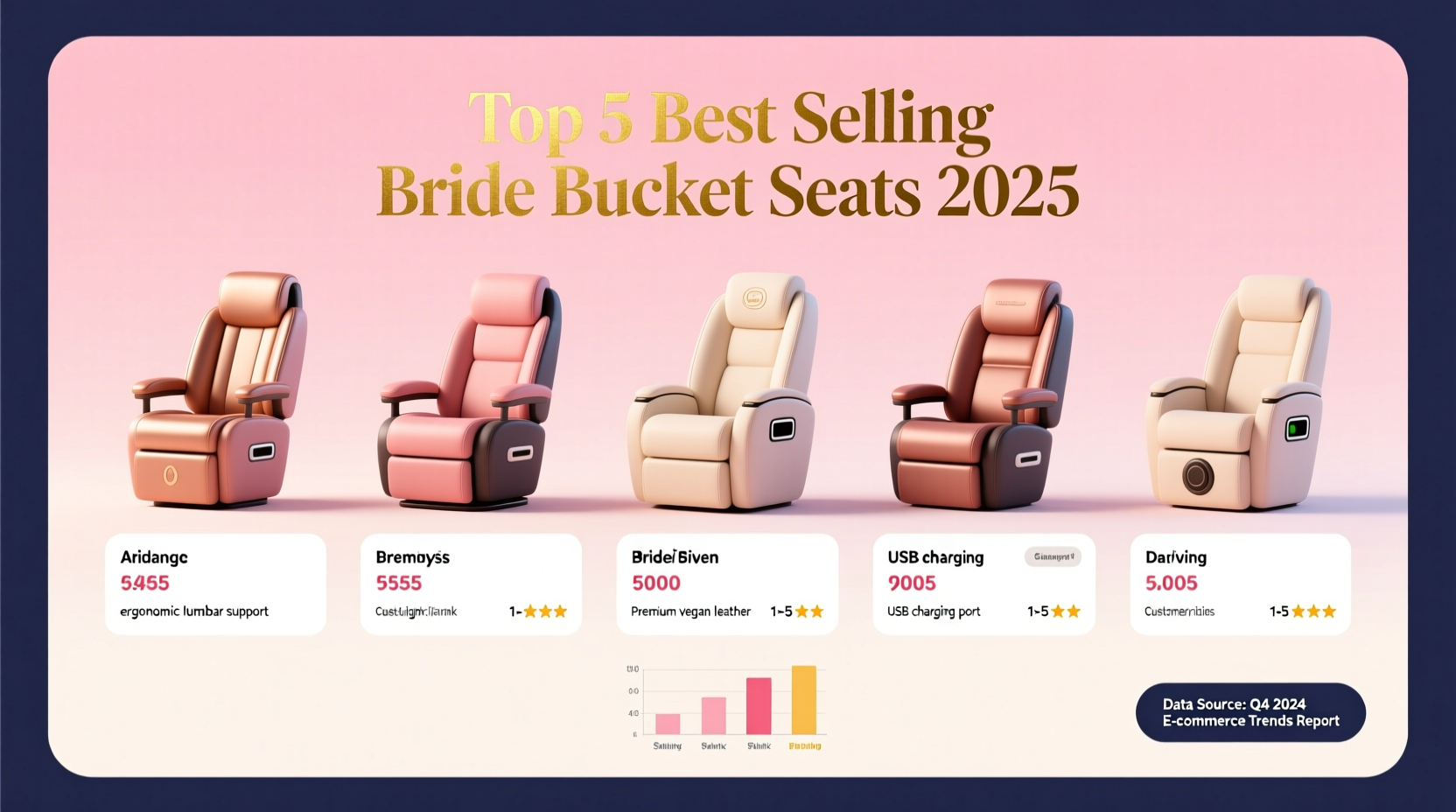 best selling bride bucket seat