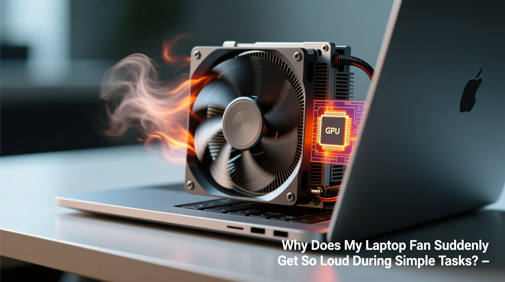 why does my laptop fan suddenly get so loud during simple tasks