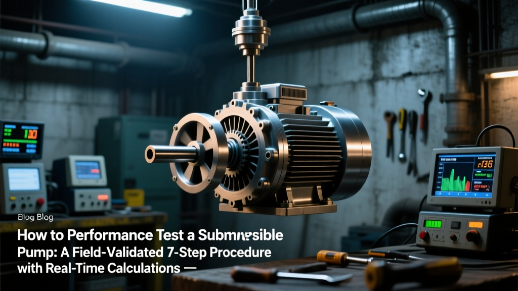 Submersible Pump Performance Test: 7-Step ISO 9906 Guide