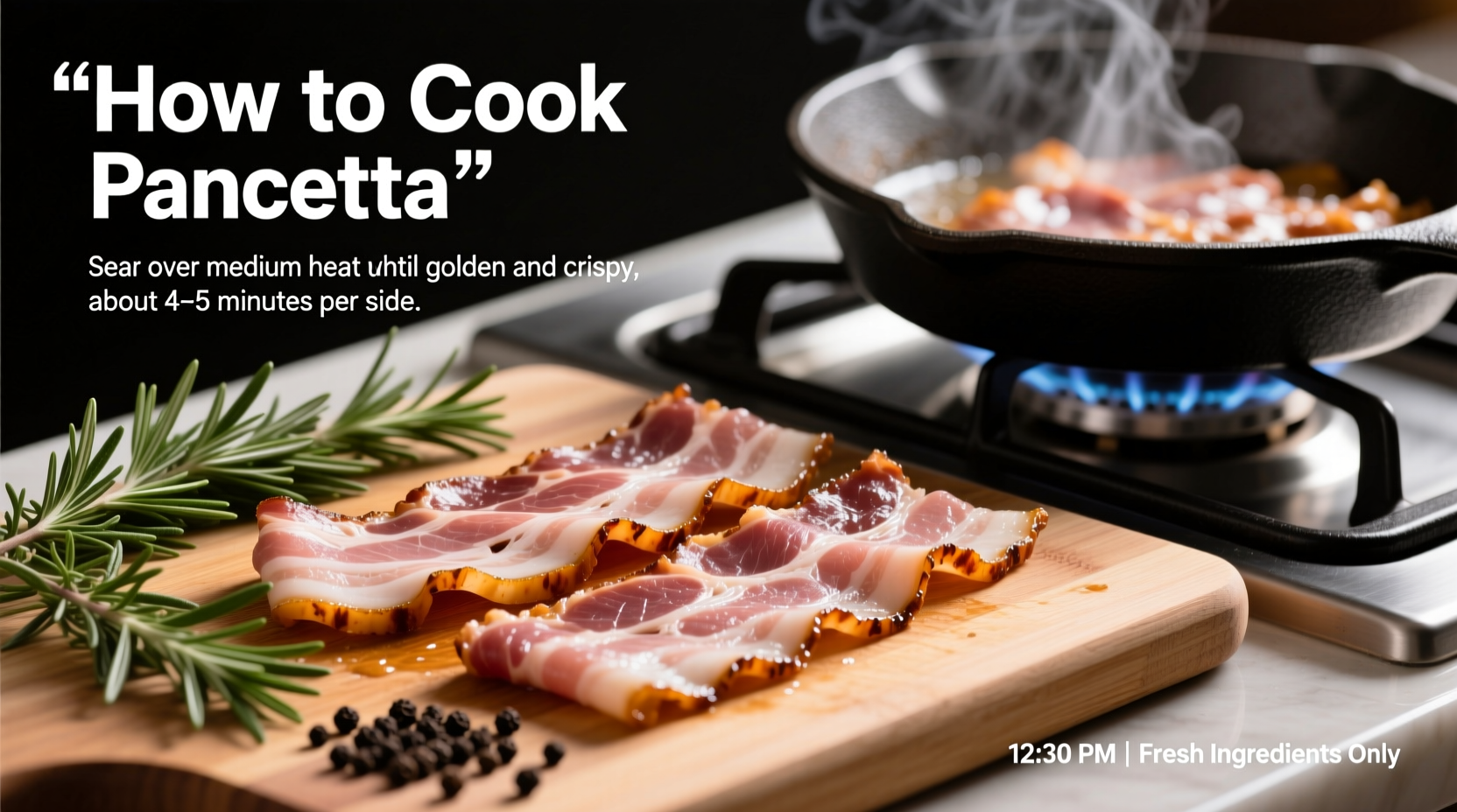 how to cook pancetta