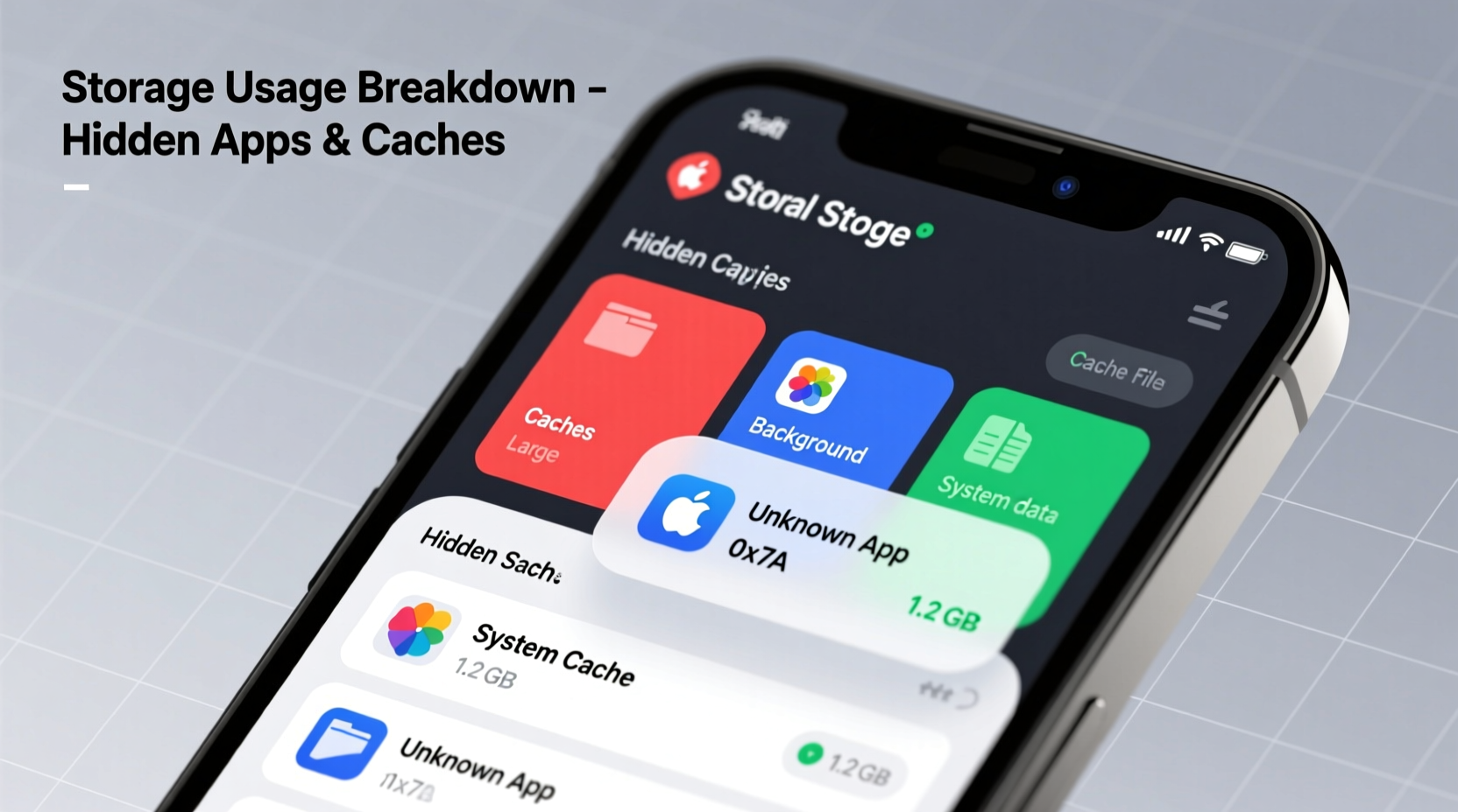 why does my phone storage fill up overnight hidden apps and caches to check