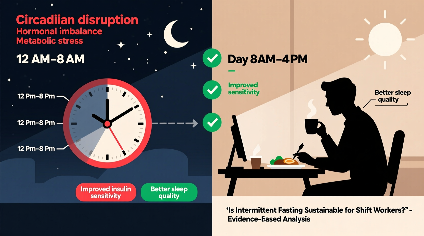 is intermittent fasting sustainable for shift workers or counterproductive