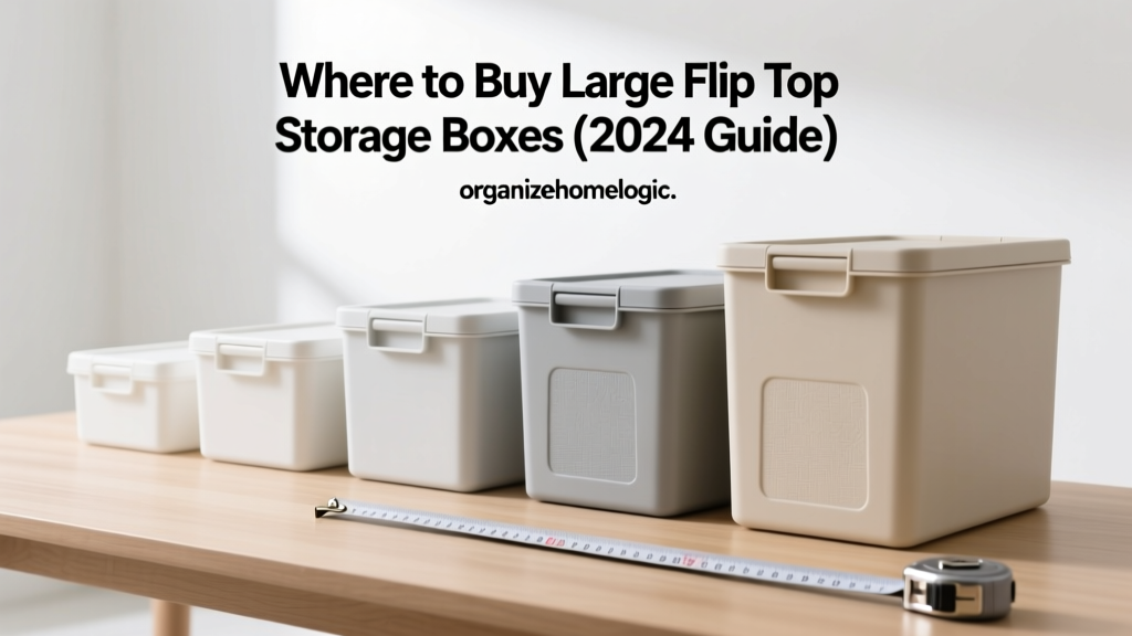 Where to Buy Large Flip Top Storage Boxes (2024 Guide)
