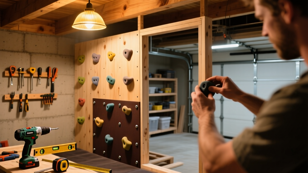 DIY Indoor Climbing Wall for Garage or Basement