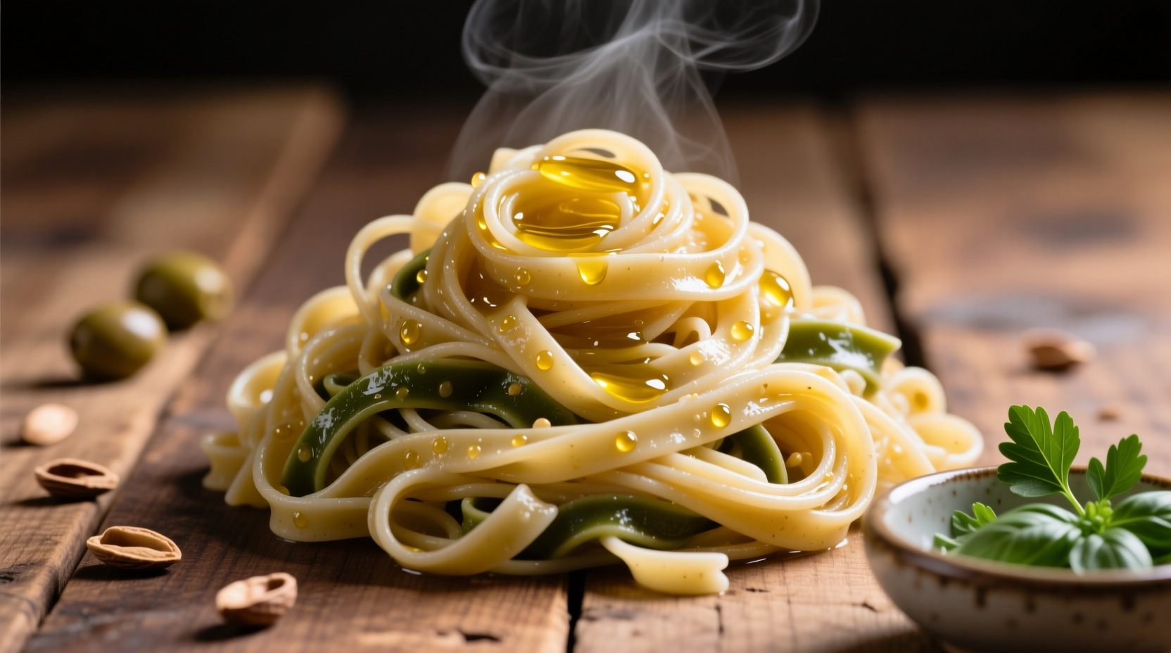 revitalize leftover pasta with a little olive oil and g