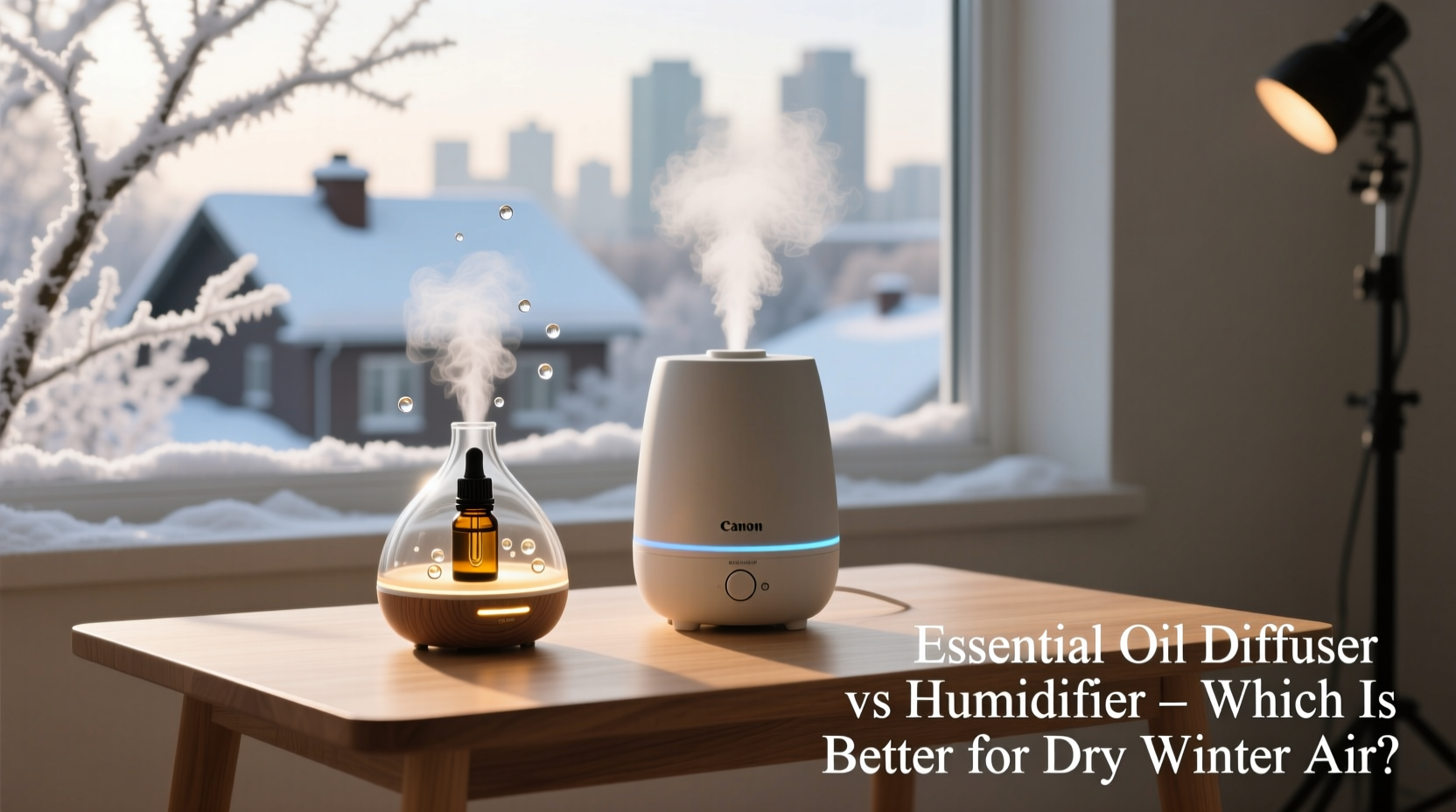 essential oils diffuser vs humidifier which helps with dry winter air