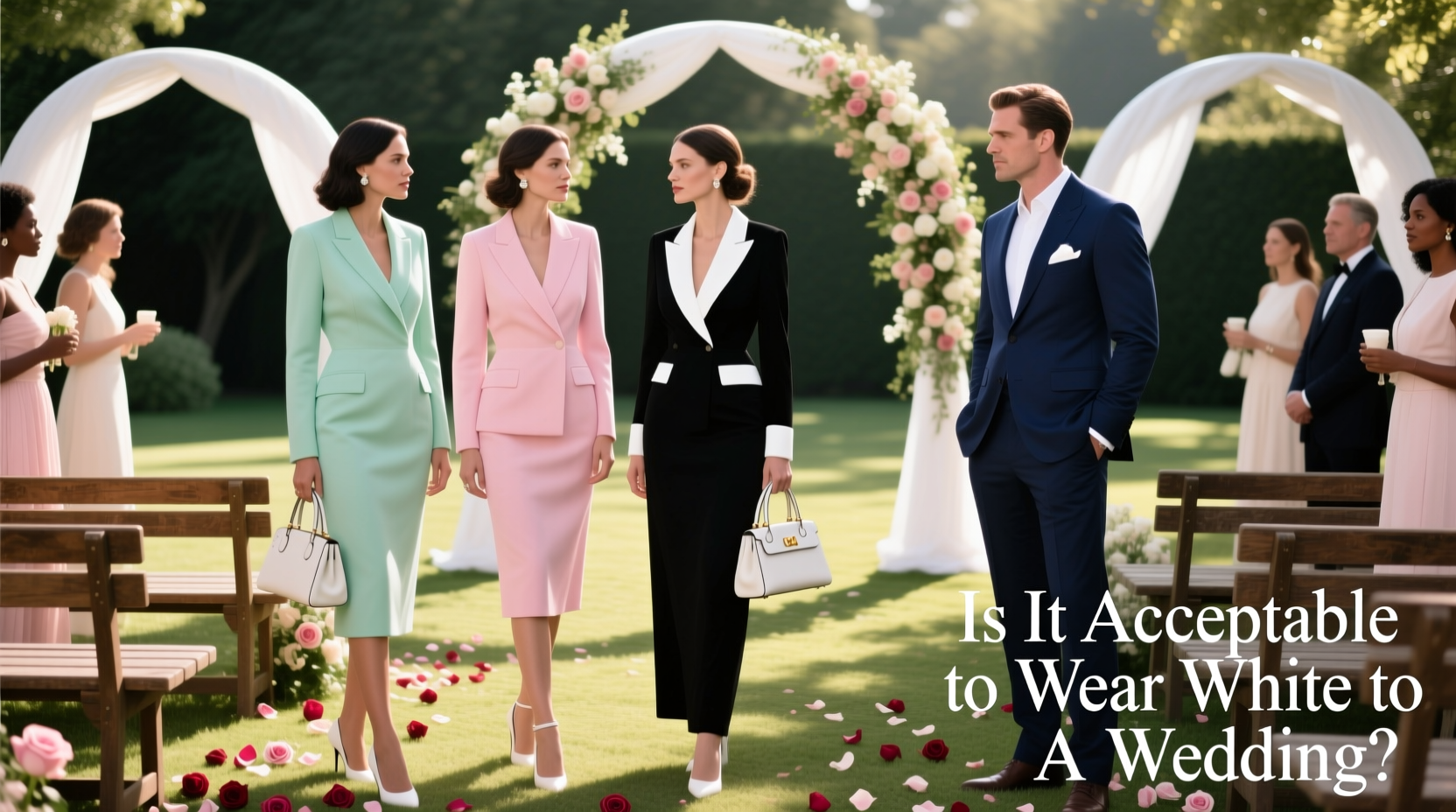 is it acceptable to wear white to a wedding