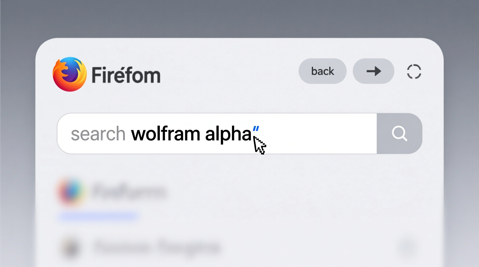 search wolfram alpha from the firefox search box