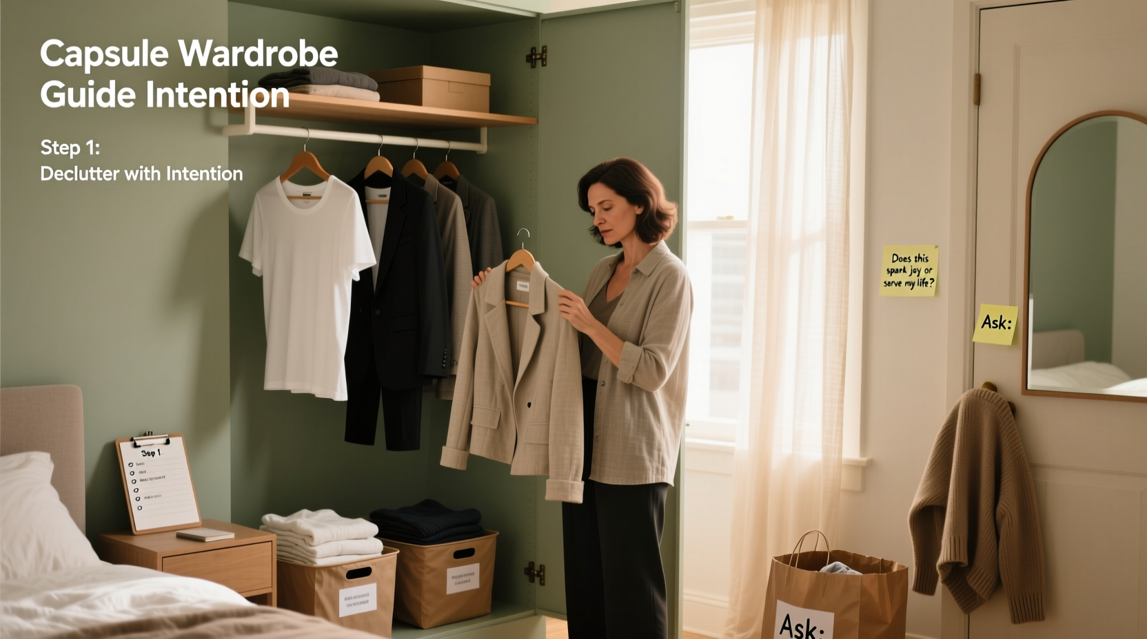 capsule wardrobe guide realistic steps to declutter without feeling limited