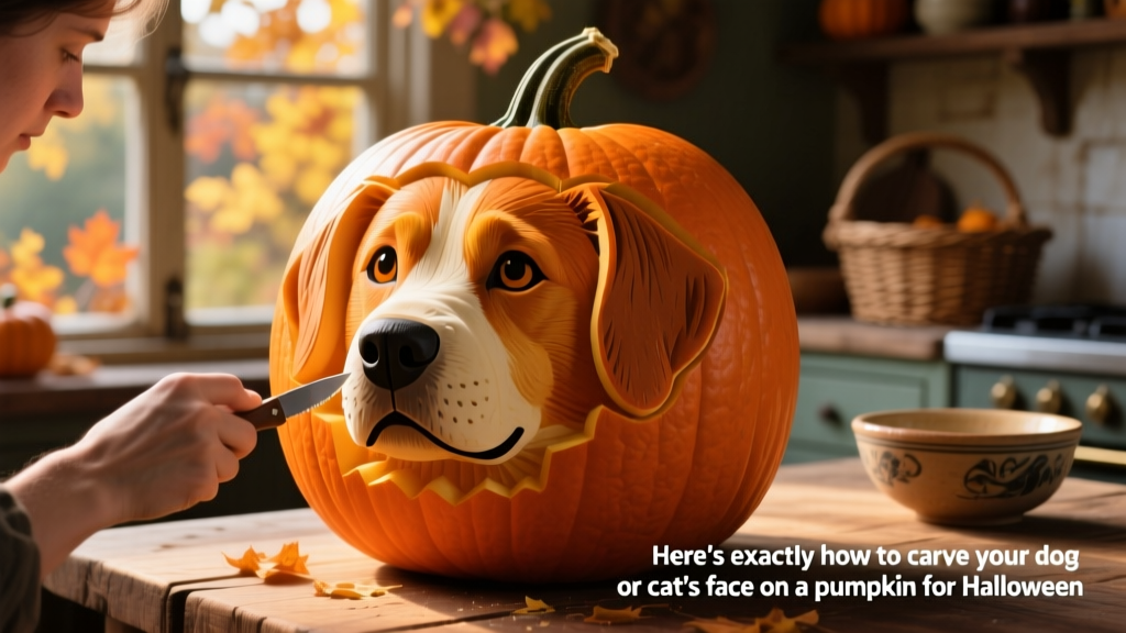 Here's Exactly How to Carve Your Dog or Cat's Face on a Pumpkin for Halloween