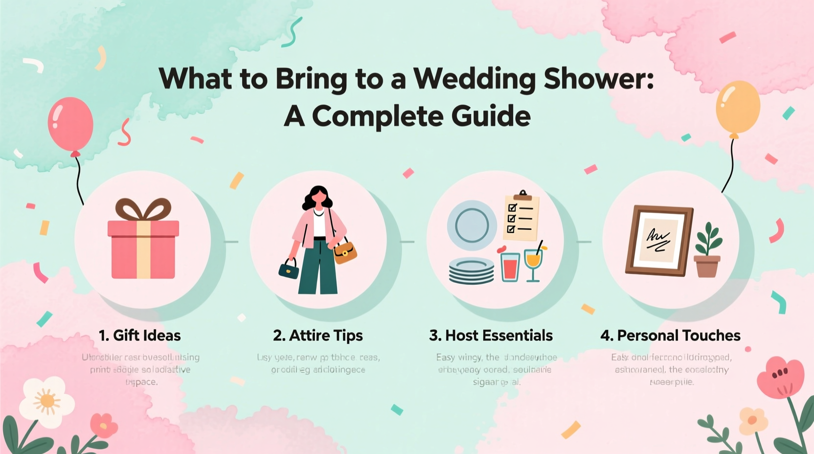 what to bring to a wedding shower