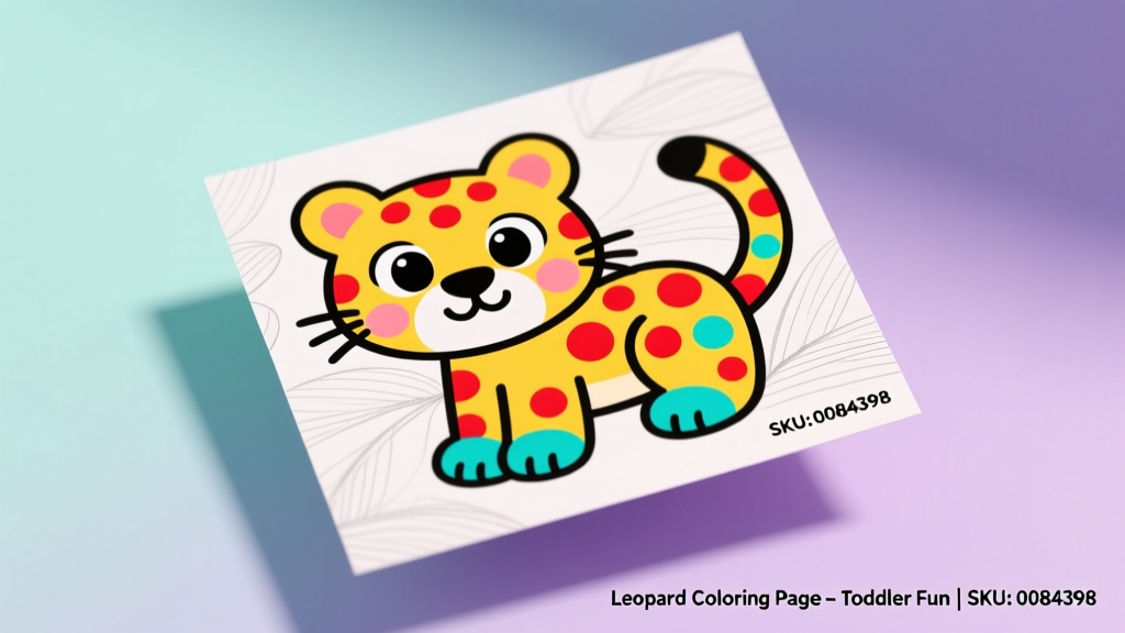 Leopard Coloring Pages Toddler_0084398: Safety, Developmental Value, and Age-Appropriate Design Analysis
