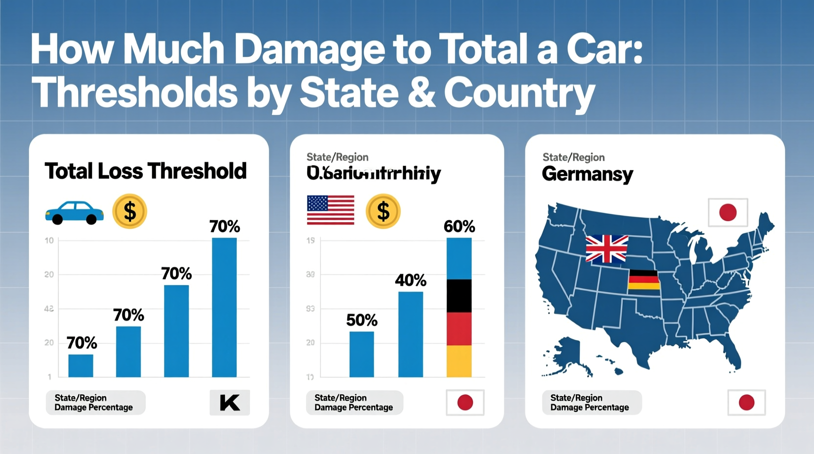 how much damage to total a car