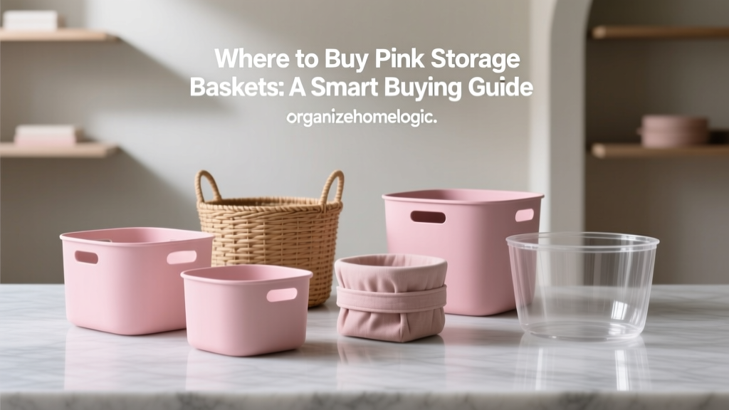 Where to Buy Pink Storage Baskets: A Smart Buying Guide