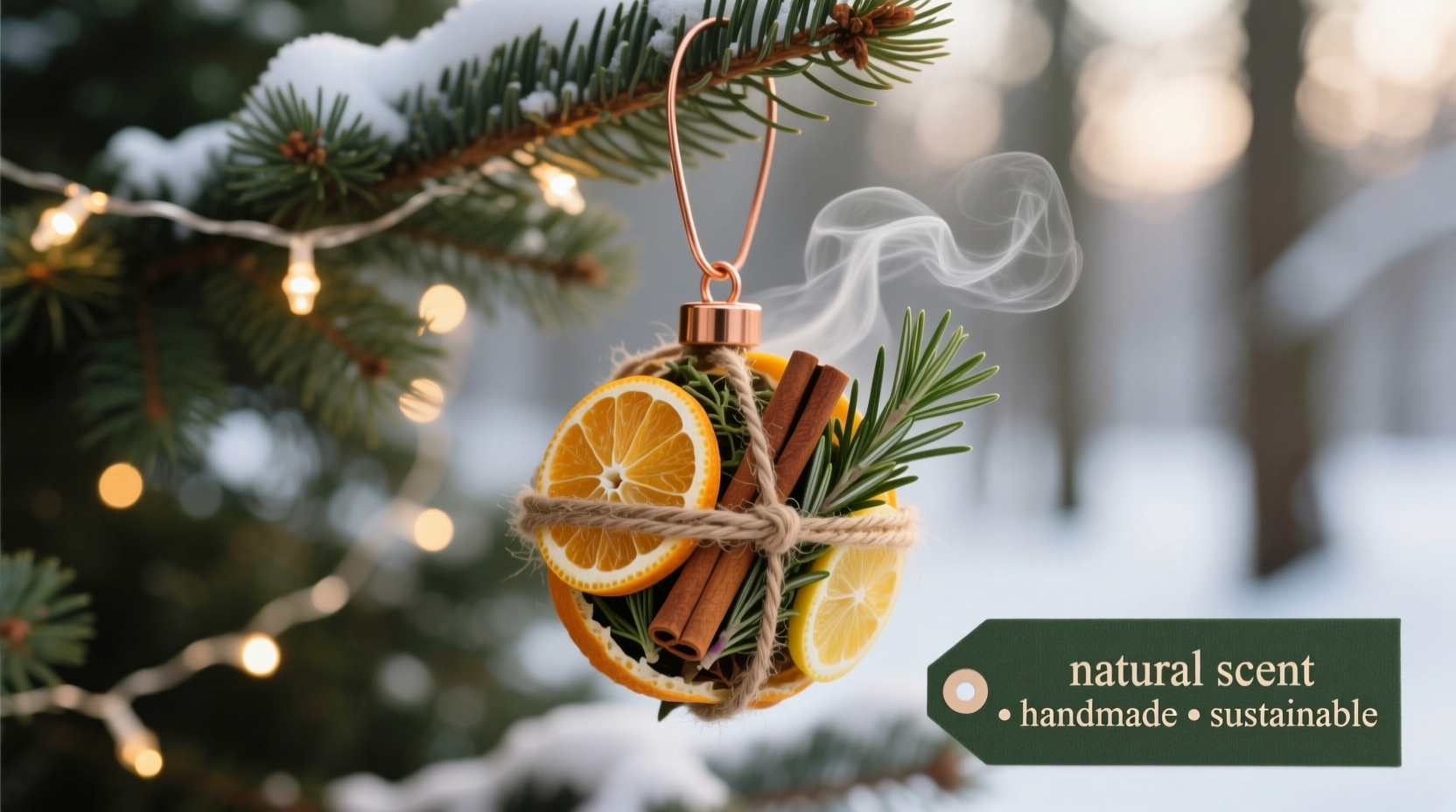how to make a fragrance diffuser ornament for your christmas tree naturally