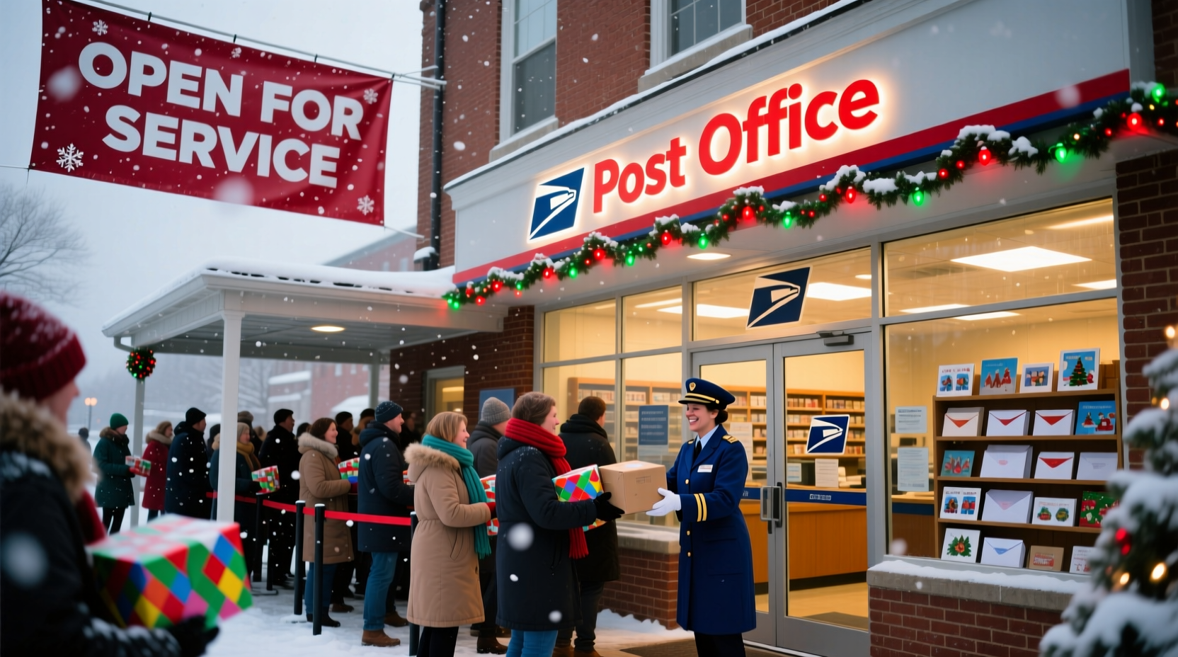 is the post office open on christmas