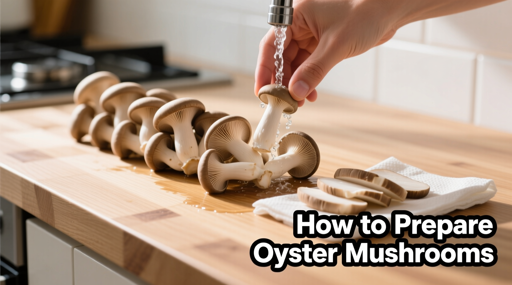 how to prepare oyster mushrooms for cooking