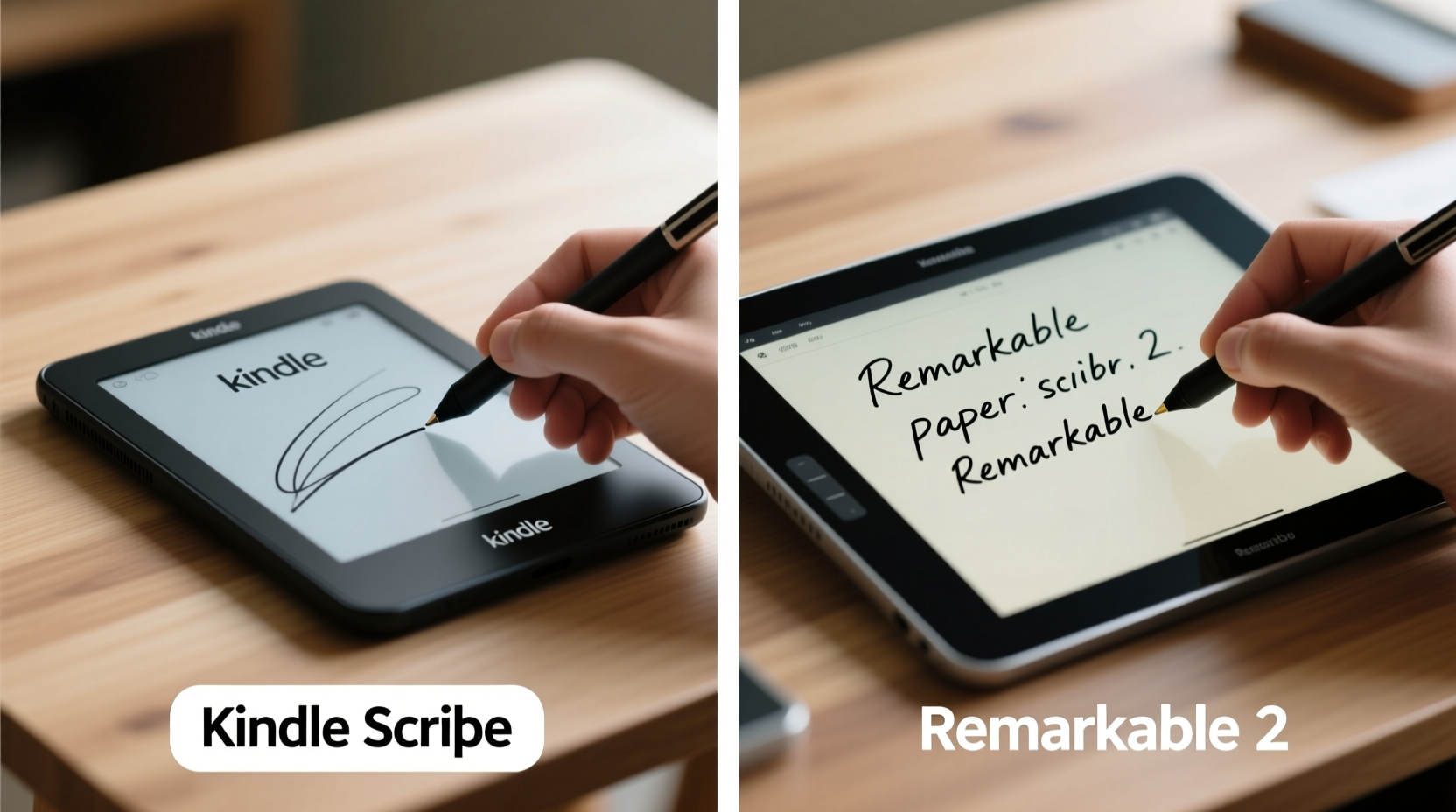 kindle scribe vs remarkable 2 is the writing feel actually different