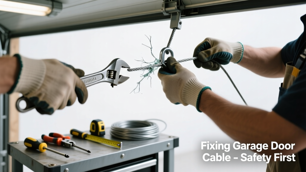 Fixing a Broken Garage Door Cable Making Noise
