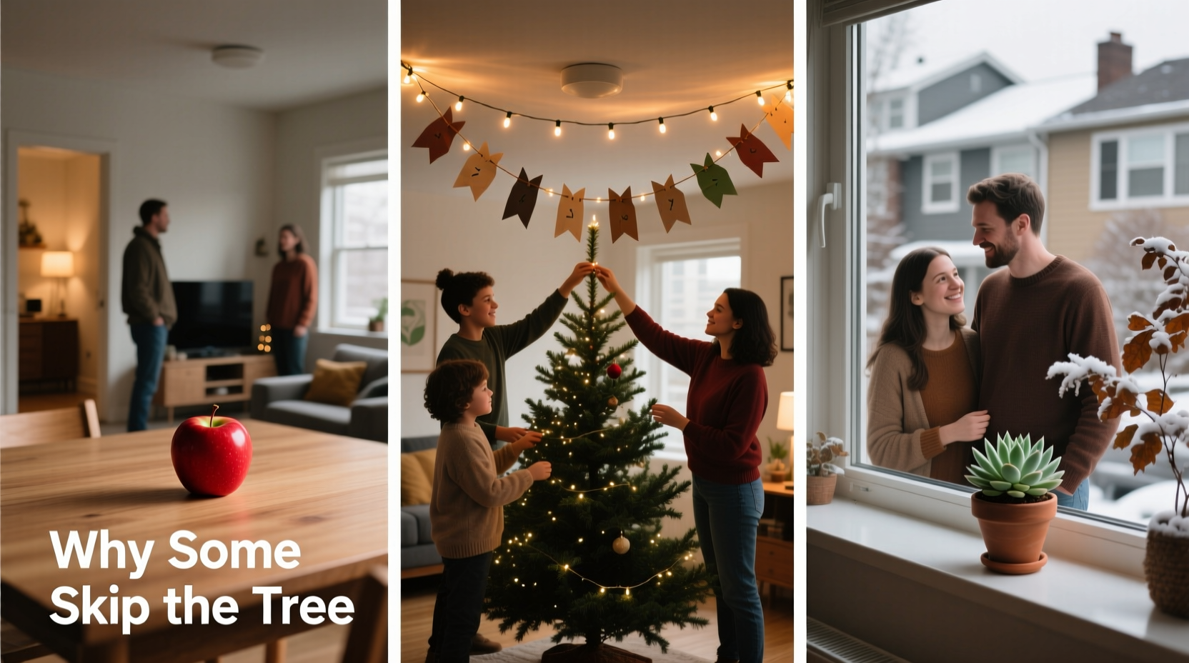 why do some people skip christmas trees altogether and what do they display instead