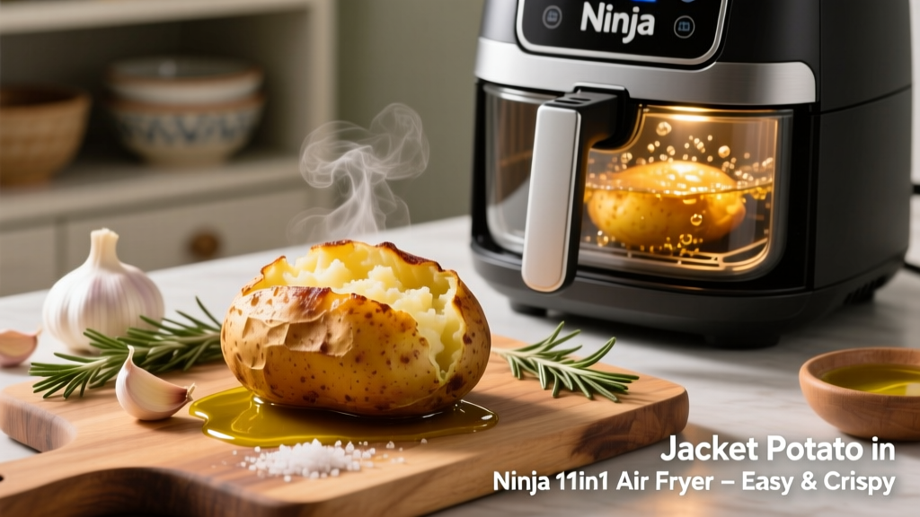 Jacket Potato in Ninja 11-in-1 Air Fryer (Crispy!)