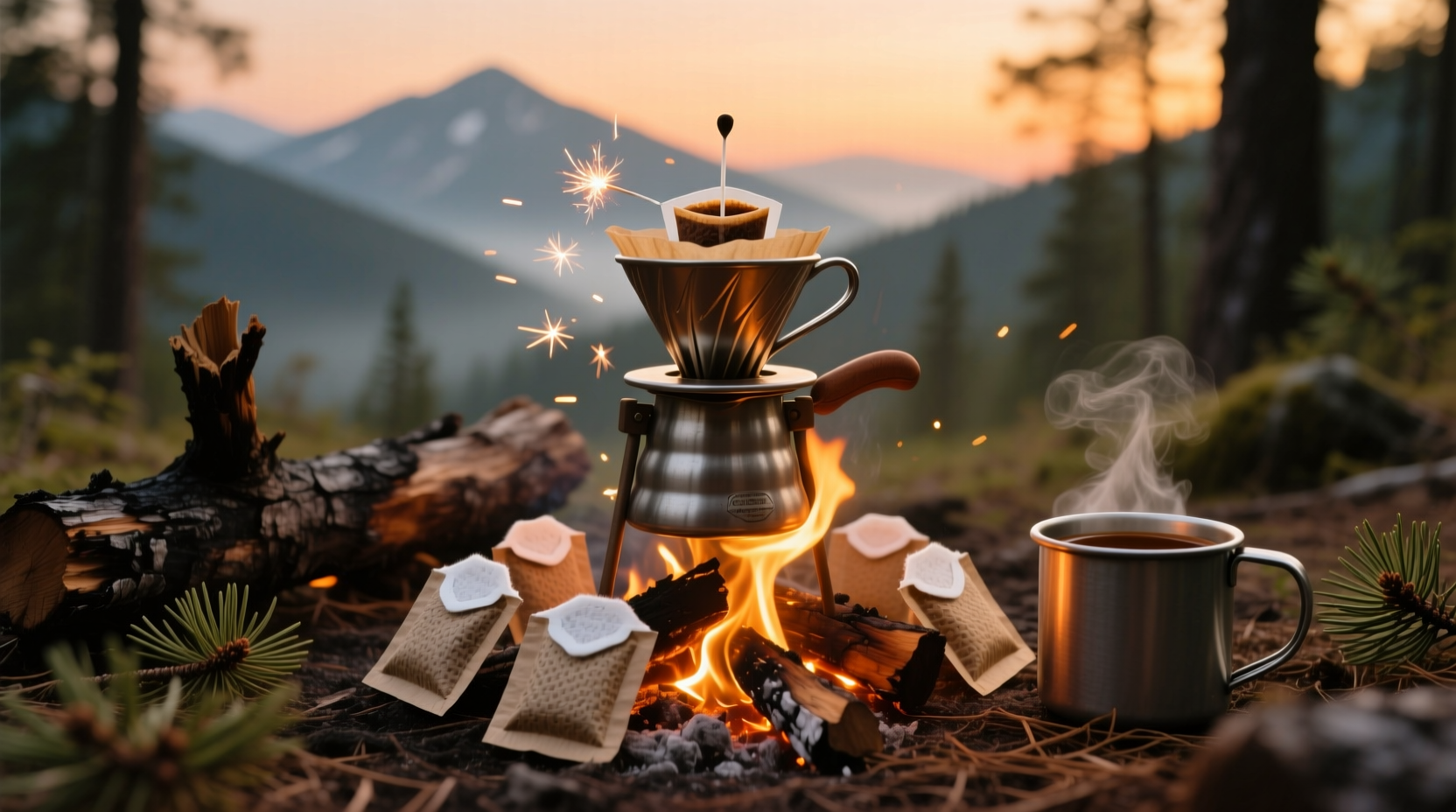 these diy coffee pods make campfire coffee or brewing