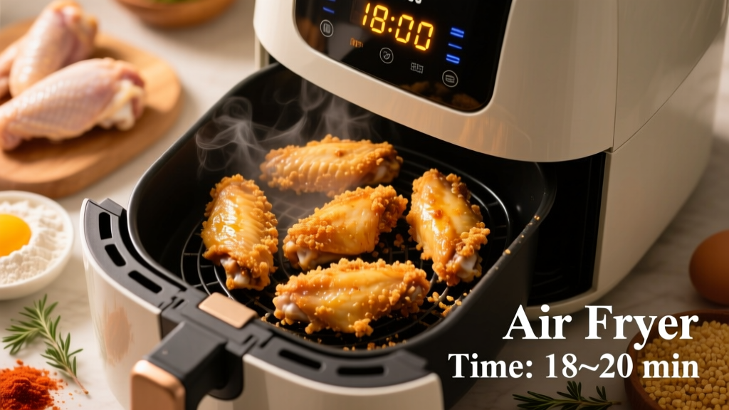 How Long to Air Fry Frozen Breaded Chicken Wings