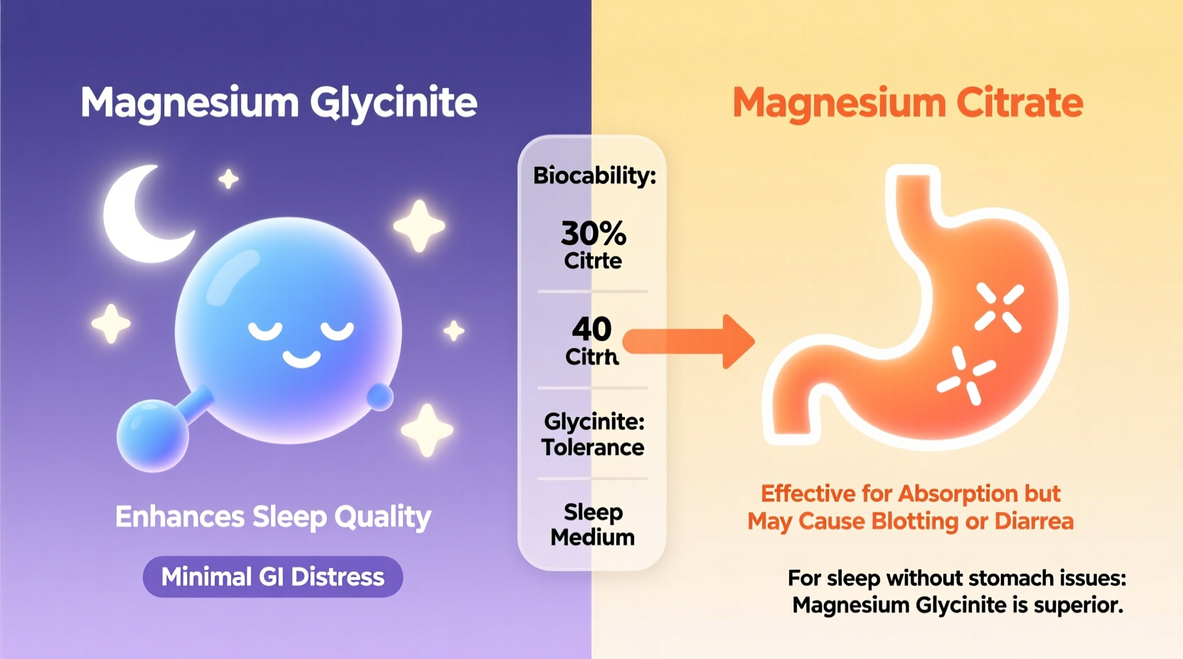 magnesium glycinate vs citrate which form actually helps with sleep without stomach issues
