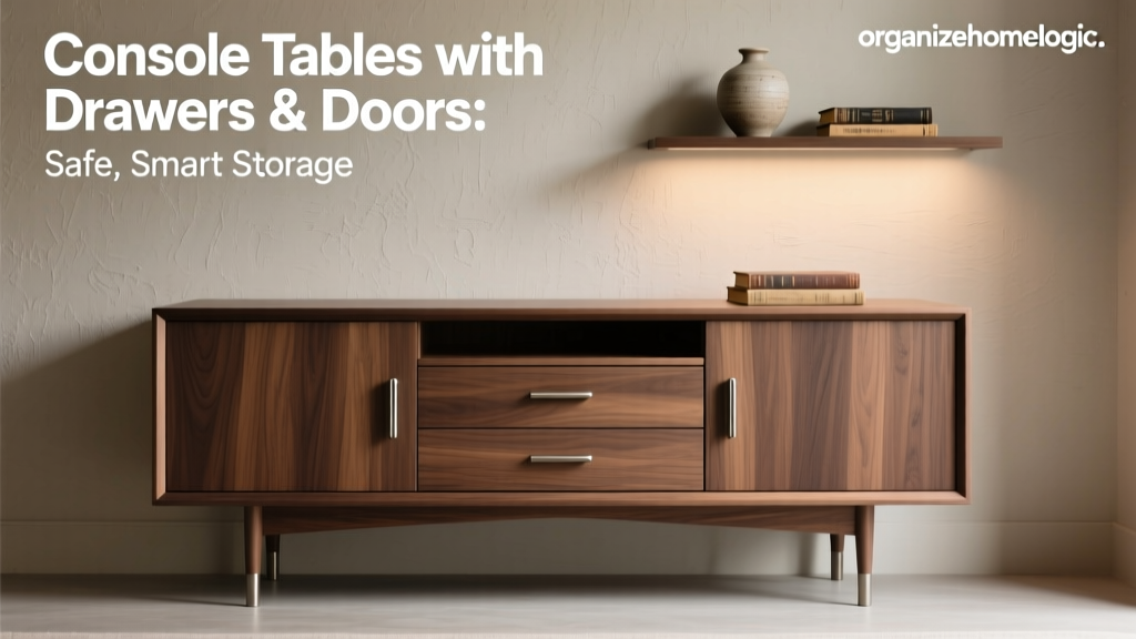Console Tables with Drawers & Doors: Safe, Smart Storage