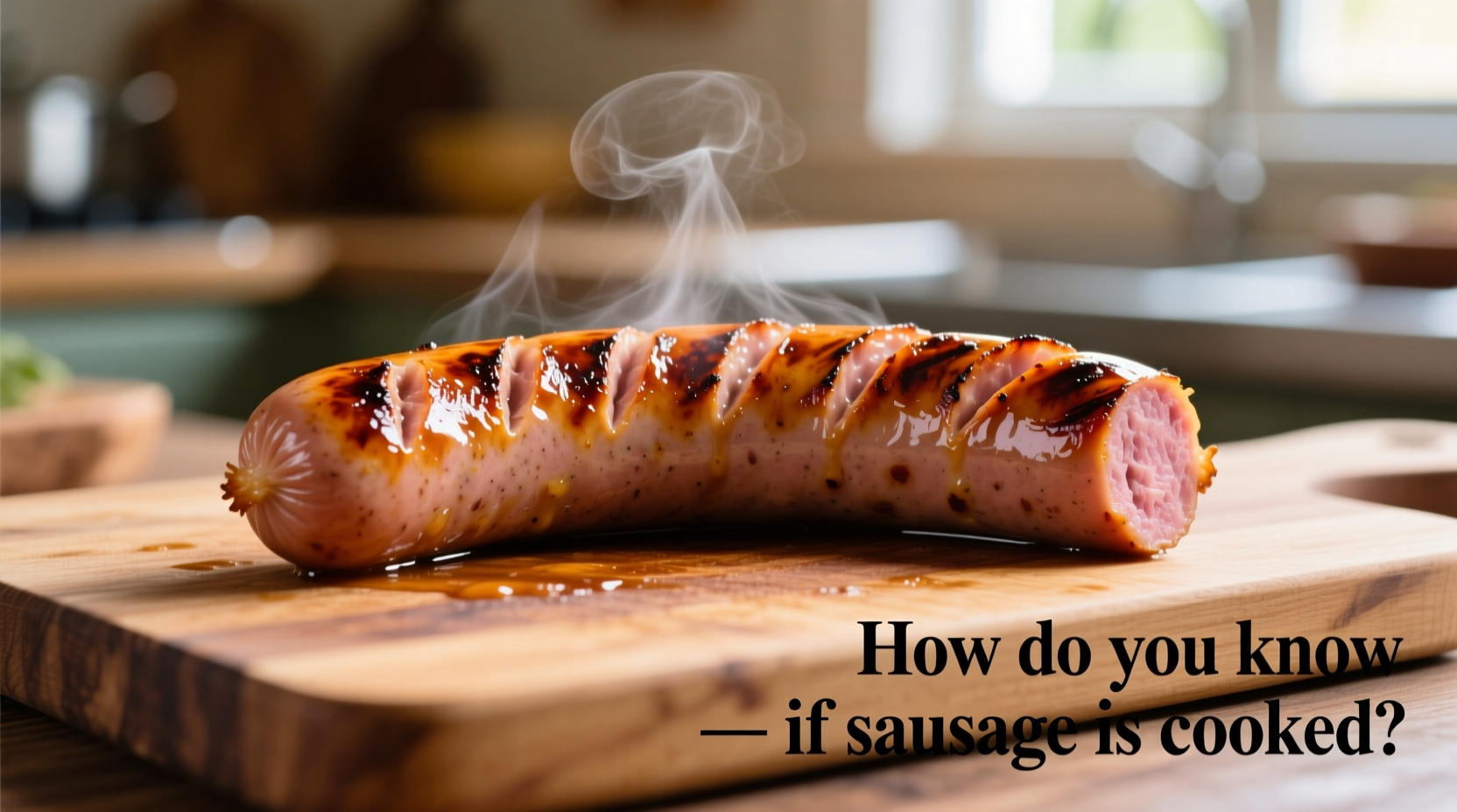 how do you know if sausage is cooked