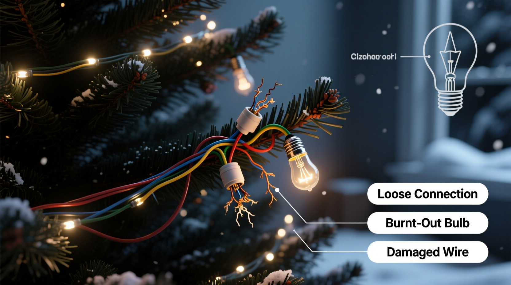 why do prelit trees have dark sections and how to troubleshoot wiring