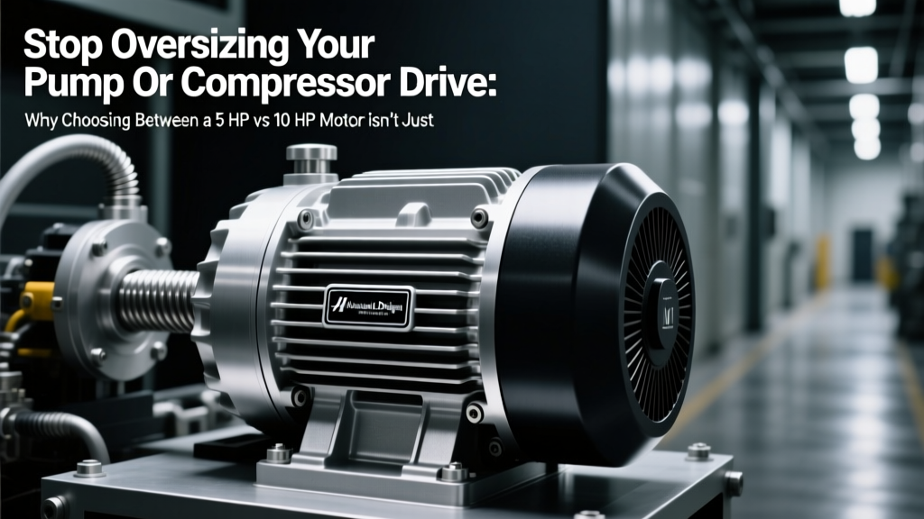5 HP vs 10 HP Motor Sizing: Cut Energy Waste & CO₂
