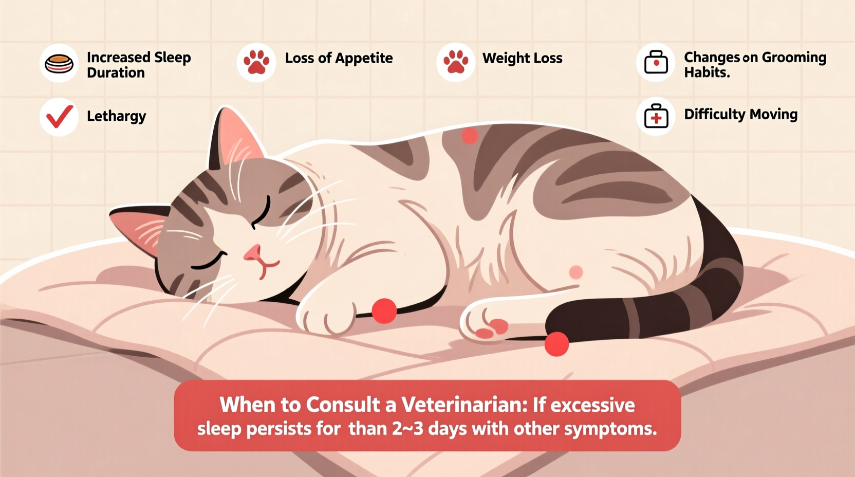why is my cat sleeping more than usual when to be concerned and what to check